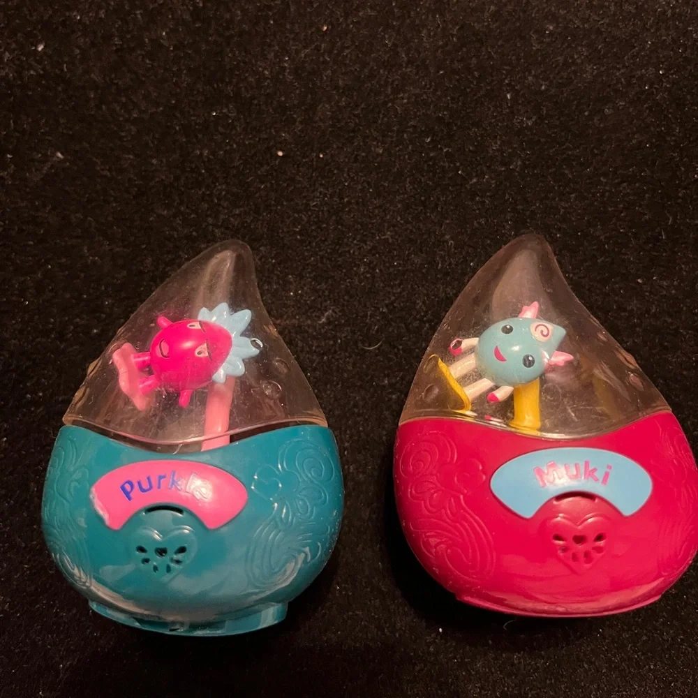 Lot of 2 Wild Planet Aquapets Dew Drops Voice Activated Interactive Aqua Pets